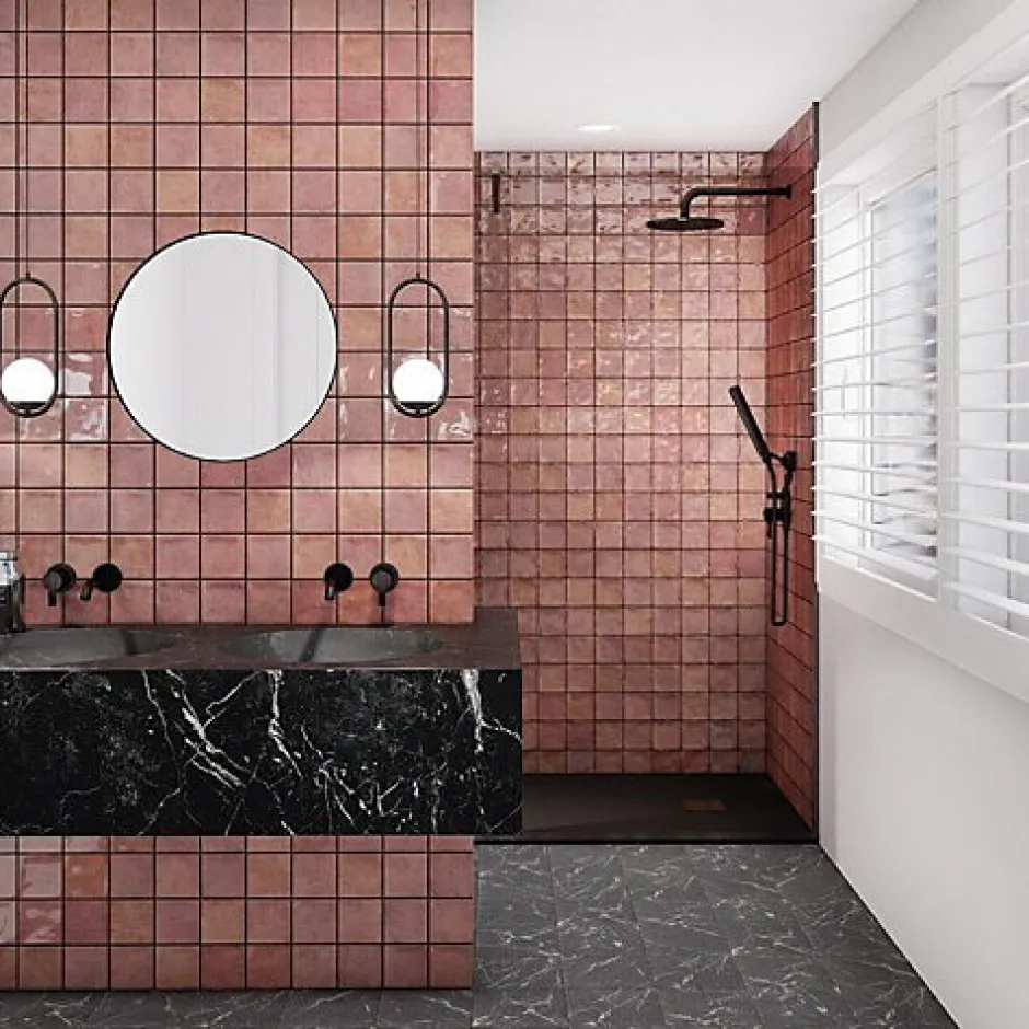 Reflex Boutique Faïence Effet Zellige Rouge CHAOUEN 10x10 Carmine - Les Carreaux de Jean