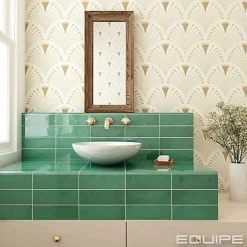 Faïence Effet Zellige Vert VILLAGE 6,5x20 Esmerald Green - LES CARREAUX DE JEAN-Gioia Materia Discount