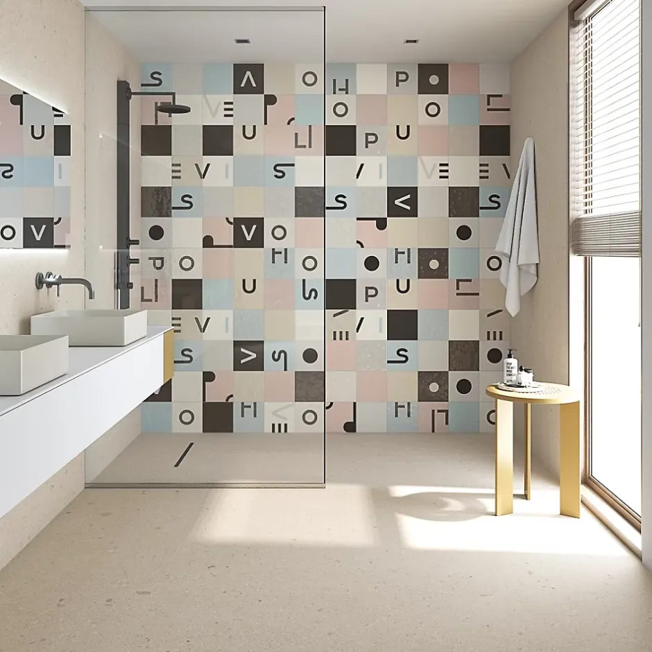 Vives Faïence Filippo Soul Grinyon Coral Oro 20 x 20cm ( vendu par boite de 1 m² )