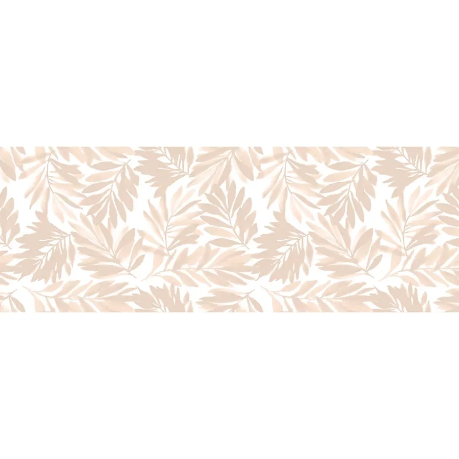 Etile Faïence murale beige sable décor feuillage 2D mat L.90 x l.30 cm x ép.10,5 mm, Aspen