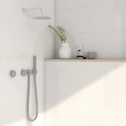 GoodHome Faïence murale blanc brillant L.90 x l.30 cm x ép.8,7 mm, Aragone