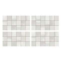 Faïence murale blanc brillant texturé L.60 x l.31,6 cm x ép.9 mm, Soul-Ecoceramic Hot