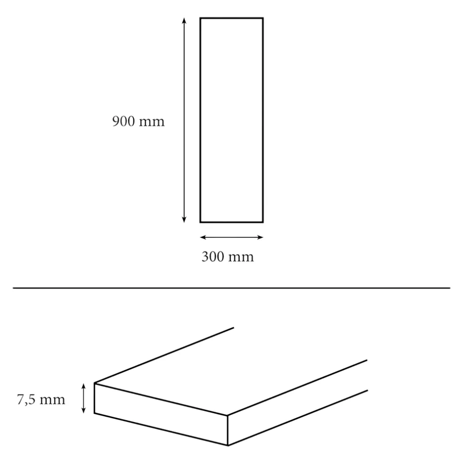 Faïence murale blanc décor géométrique L.90 x l.30 cm x ép.8,7 mm, Aragone-GoodHome Outlet