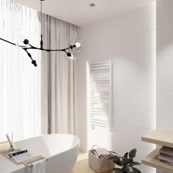 GoodHome Faïence murale blanc mat L.90 x l.30 cm x ép.8,7 mm, Aragone