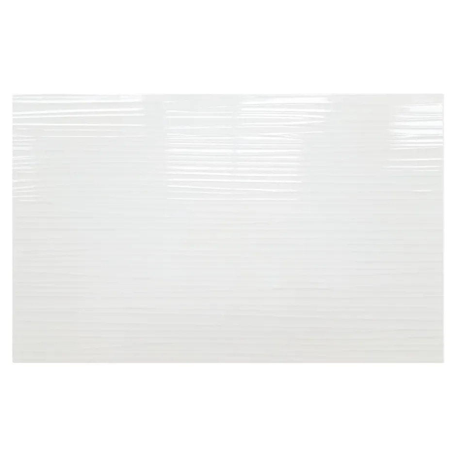Faïence murale blanc texturé L.40 x l.25 cm x ép.8,3 mm, Alexandrina-GoodHome Hot
