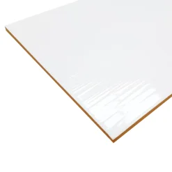 Faïence murale blanc texturé L.40 x l.25 cm x ép.8,3 mm, Alexandrina-GoodHome Hot