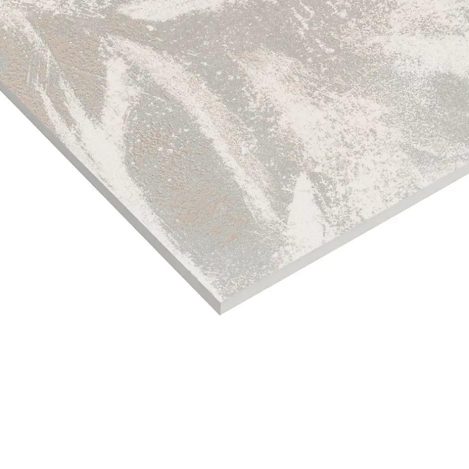 Faïence murale décor effet béton beige cream satin L.90 x l.30 cm x ép.10 mm, Brush