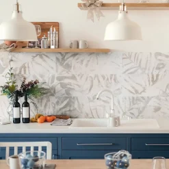 Faïence murale décor effet béton beige cream satin L.90 x l.30 cm x ép.10 mm, Brush