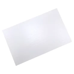 GoodHome Faïence murale décor relief linéaire blanc L.40 x l.25 cm x ép.8,3 mm, Alexandrina