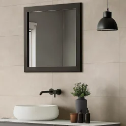 Faïence murale effet béton marron taupe satin L.90 x l.30 cm x ép.10 mm, Brush- New