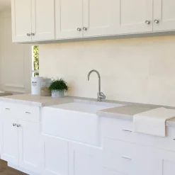 Baldocer Faïence murale effet béton beige mat L.90 x l.30 cm x ép.10,5 mm, Unik