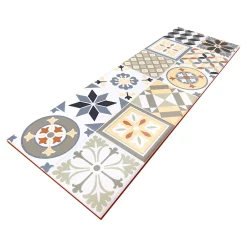 GoodHome Faïence murale effet carreaux de ciment tons beiges et bleus L.60 x l.20 cm x ép.8,3 mm, Konkrete