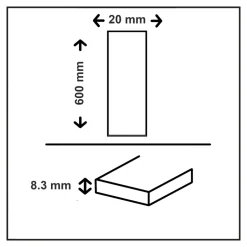 GoodHome Faïence murale effet carreaux de ciment tons beiges et bleus L.60 x l.20 cm x ép.8,3 mm, Konkrete