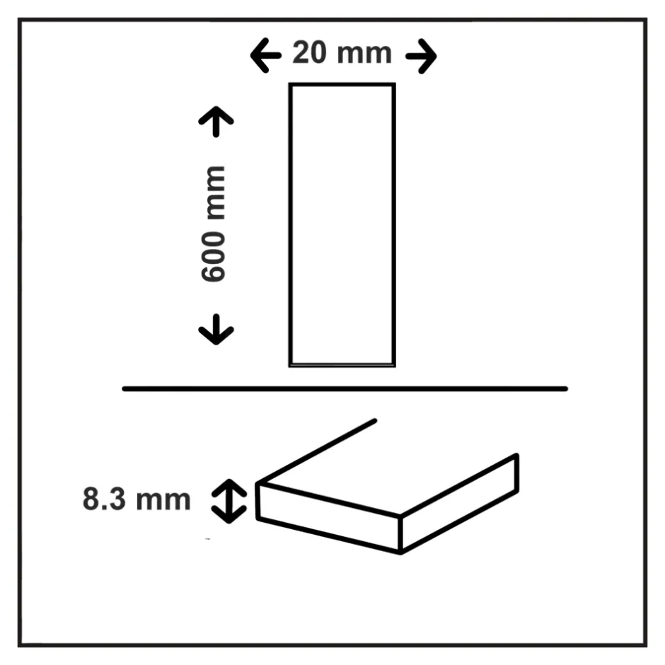GoodHome Faïence murale effet carreaux de ciment tons beiges et bleus L.60 x l.20 cm x ép.8,3 mm, Konkrete