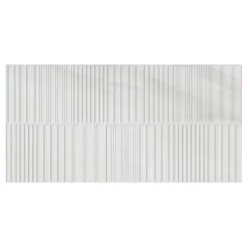 Faïence murale effet marbre blanc brillant décor texturé L.60 x l.30 cm x ép.7 mm, Celena-Ecoceramic Sale