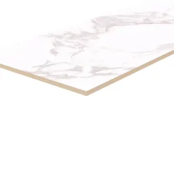 GoodHome Faïence murale effet marbre blanc brillant L.90 x l.30 cm x ép.8,7 mm, Oazis