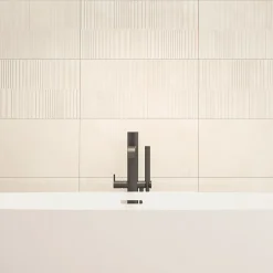 Ecoceramic Faïence murale effet marbre beige brillant L.60 x l.30 cm x ép.7 mm, Santorini