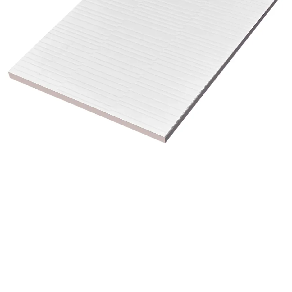 Faïence murale effet origami blanc L.90 x l.30 cm x ép.10,5 mm, Aragone-GoodHome Hot