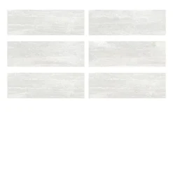Ecoceramic Faïence murale effet pierre blanc mat L.60 x l.20 cm x ép.9,5 mm, Althea