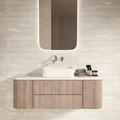 Ecoceramic Faïence murale effet pierre blanc mat L.60 x l.20 cm x ép.9,5 mm, Althea