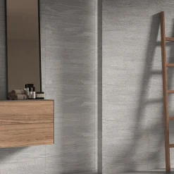 Ecoceramic Faïence murale effet pierre gris mat L.60 x l.20 cm x ép.9,5 mm, Althea