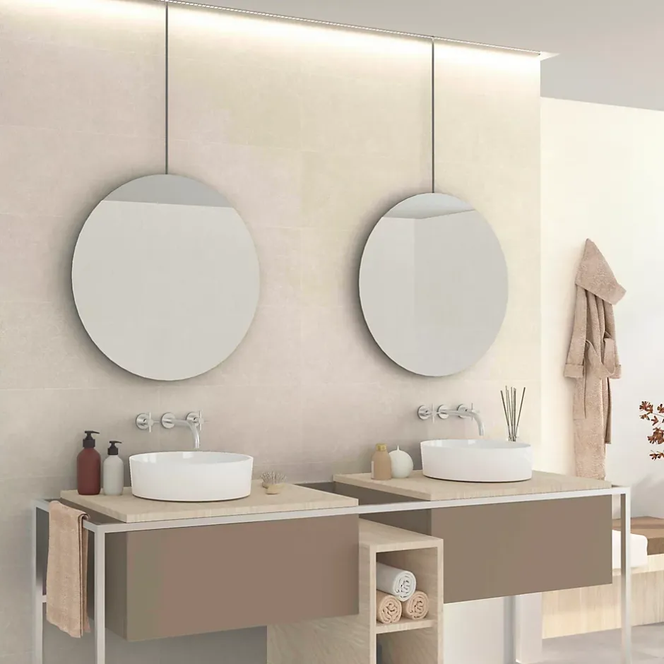 Faïence murale effet pierre ivoire mat L.60 x l.30 cm x ép.9 mm, Urano-Azulejos Benadresa Online