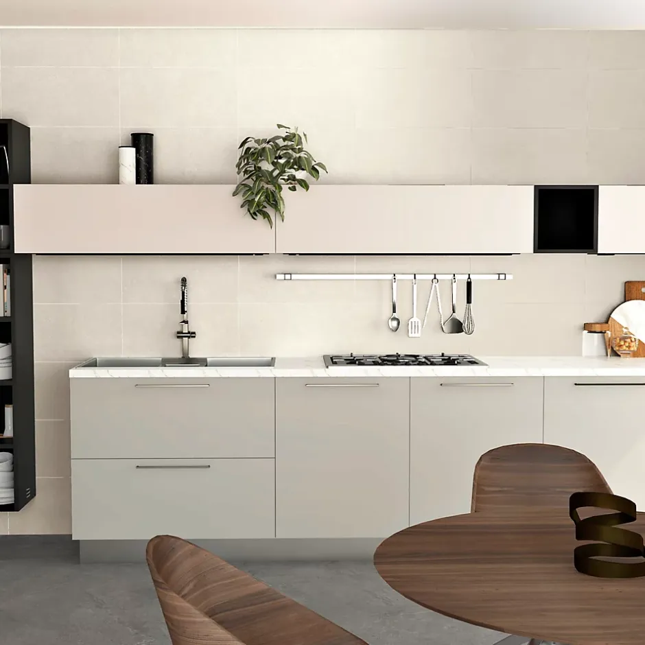 Faïence murale effet pierre ivoire mat L.60 x l.30 cm x ép.9 mm, Urano-Azulejos Benadresa Online