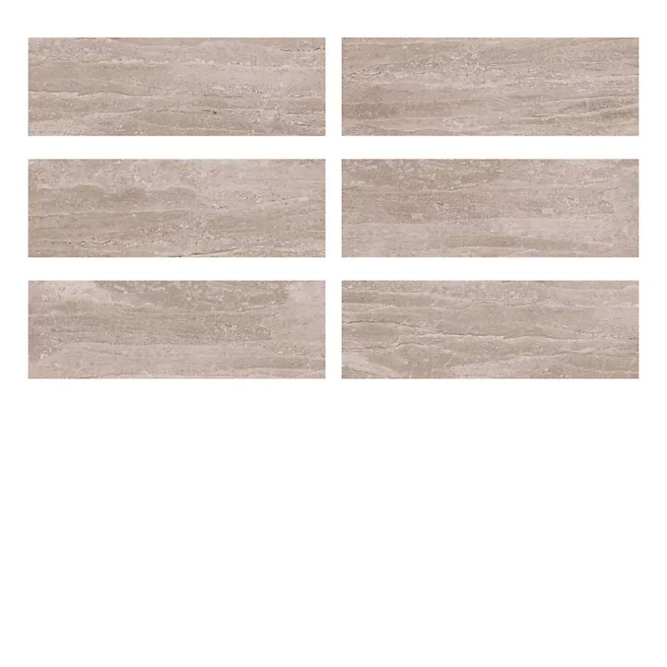 Faïence murale effet pierre beige mat L.60 x l.20 cm x ép.9,5 mm, Althea-Ecoceramic Discount