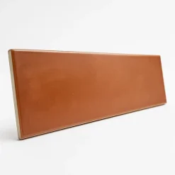 Faïence murale effet pierre terre cuite marron L.30 x l.7 cm, Minerra- Clearance