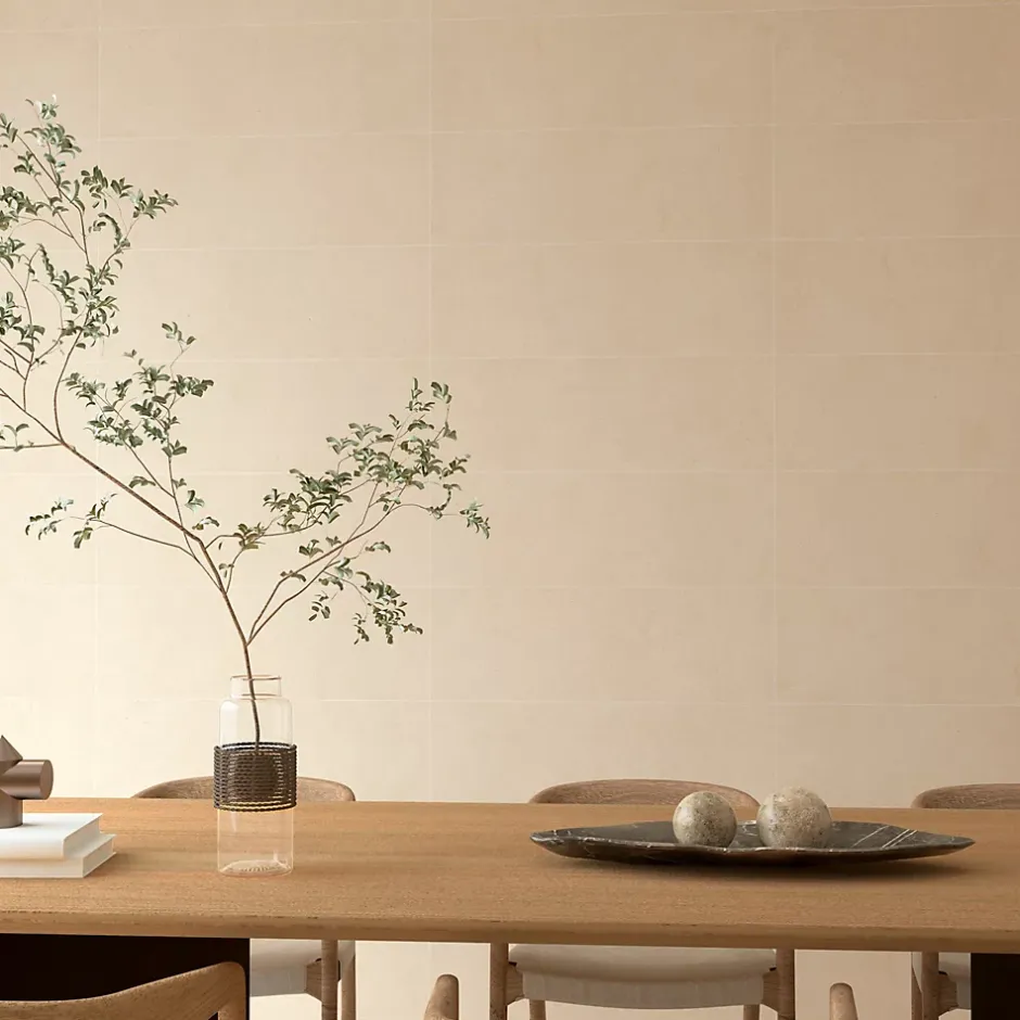 Faïence murale effet pierre beige mat L.90 x l.30 cm x ép.10,5 mm, Avenue-Azulejos Benadresa Clearance