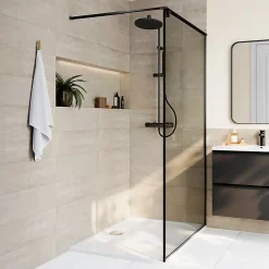 Faïence murale effet travertin ivoire mat L.60 x l.20 cm x ép.9,4 mm, Soft Travertin-GoodHome Best