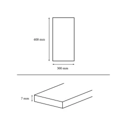 GoodHome Faïence murale intérieur blanc brillant à motif L.60 x l.30 cm x ép.7 mm, Colville