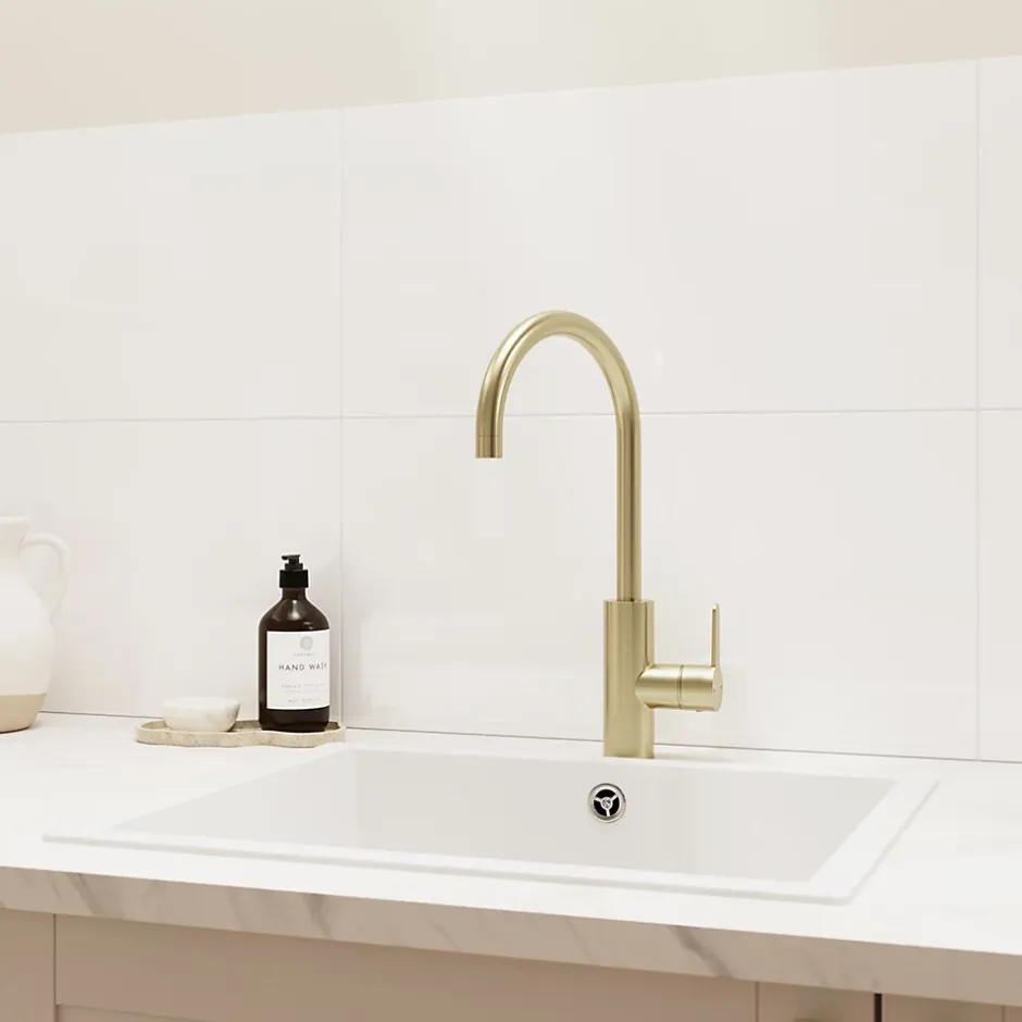 Faïence murale intérieur blanc brillant L.60 x l.30 cm x ép.7 mm, Colville-GoodHome Hot