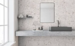 Faïence murale intérieur effet pierre ivoire mat L.75 x l.25 cm x ép.9 mm, GeoTech-Mykonos