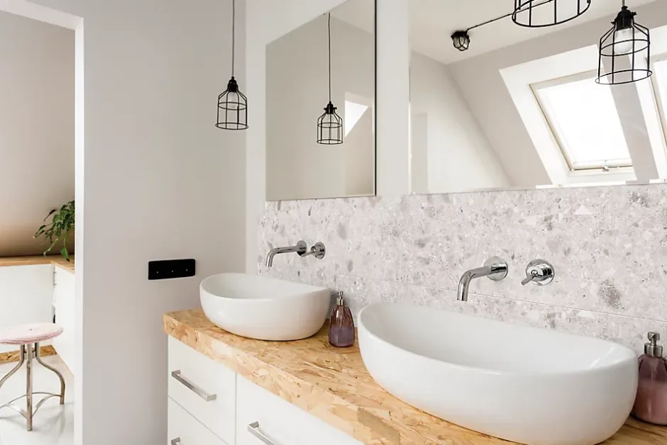 Faïence murale intérieur effet pierre ivoire mat L.75 x l.25 cm x ép.9 mm, GeoTech-Mykonos