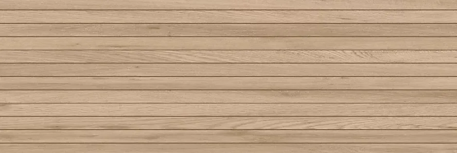 Faïence murale intérieur effet bois décor lamelles L.75 x l.25 cm x ép.9 mm, Teka- Clearance