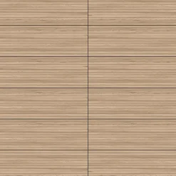 Faïence murale intérieur effet bois décor lamelles L.75 x l.25 cm x ép.9 mm, Teka- Clearance