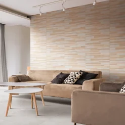 Faïence murale intérieur effet bois et béton L.60 x l.30 cm x ép.8,2 mm, Tendance