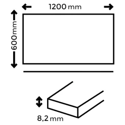 Faïence murale intérieur grès émaillé effet bois brut beige L.12 x l.6 cm x ép.8,2 mm, Taka-GoodHome Online