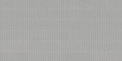 Faïence murale intérieur gris mat effet cannelures L.90 x l.30 cm x ép.10,8 mm, Astor- Best