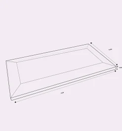 Faïence murale intérieur métro blanc L.15 x l.7,5 cm x ép.7,2 mm