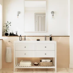 Faïence murale intérieur sable satiné L.60 x l.30 cm x ép.7 mm, Colville-GoodHome New