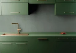 Faïence murale intérieur vert sauge mat L.75 x l.25 cm x ép.9 mm, Terre