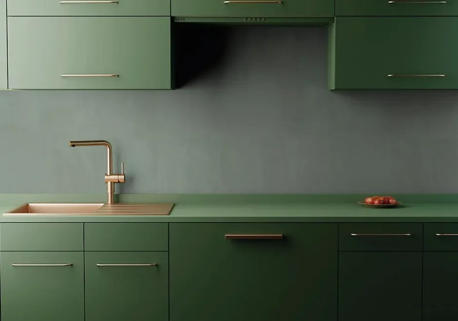 Faïence murale intérieur vert sauge mat L.75 x l.25 cm x ép.9 mm, Terre