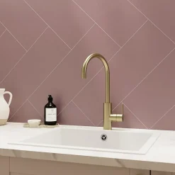 GoodHome Faïence murale rouge L.60 x l.20 cm x ép.8,3 mm, Plain