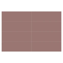 GoodHome Faïence murale rouge L.60 x l.20 cm x ép.8,3 mm, Plain