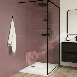 GoodHome Faïence murale rouge L.60 x l.20 cm x ép.8,3 mm, Plain