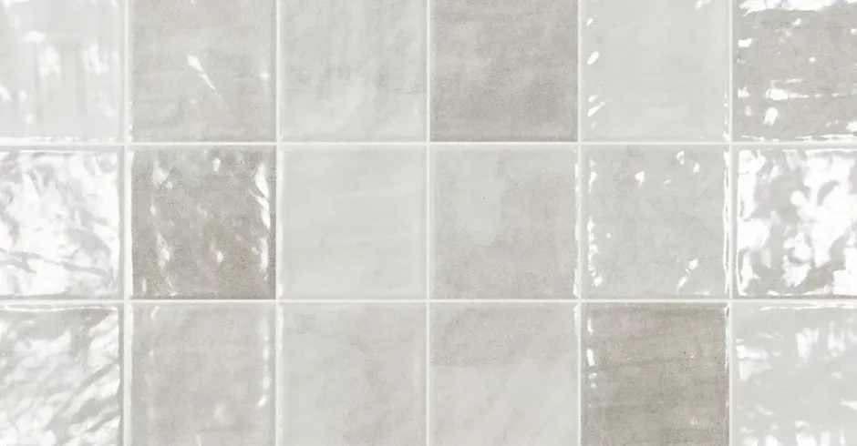 Faïence murale Soul square gris 32 x 60 cm