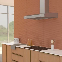 Faïence murale terre cuite mat décor 3D L.90 x l.30 cm x ép.10,5 mm, Aspen-Etile Sale