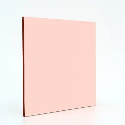 Faïence murale unie rose saumoné satin L.20 x l.20 cm, Monocolor